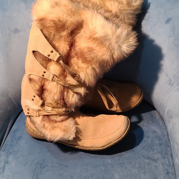 Leather boots with rabbit fur - Picture 7 of 7